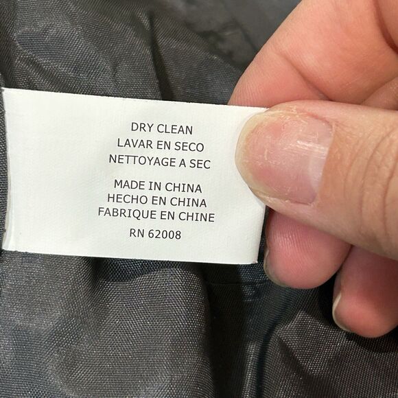 Womens Jacket 8 Full Zip Moto Gray Festival Event Grunge Rockabilly - Picture 10 of 11